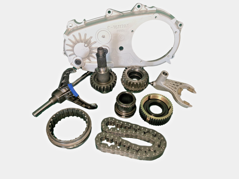 NP231 231 J Jeep Rear Cover + Sprocket Set + Chain + Fork & Hub Set + Synchro