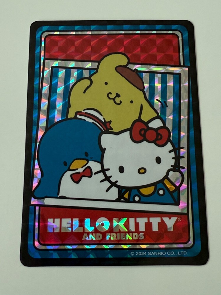 Hello Kitty and Friends Holographic Trading Stickers TUXEDOSAM Group Stripes