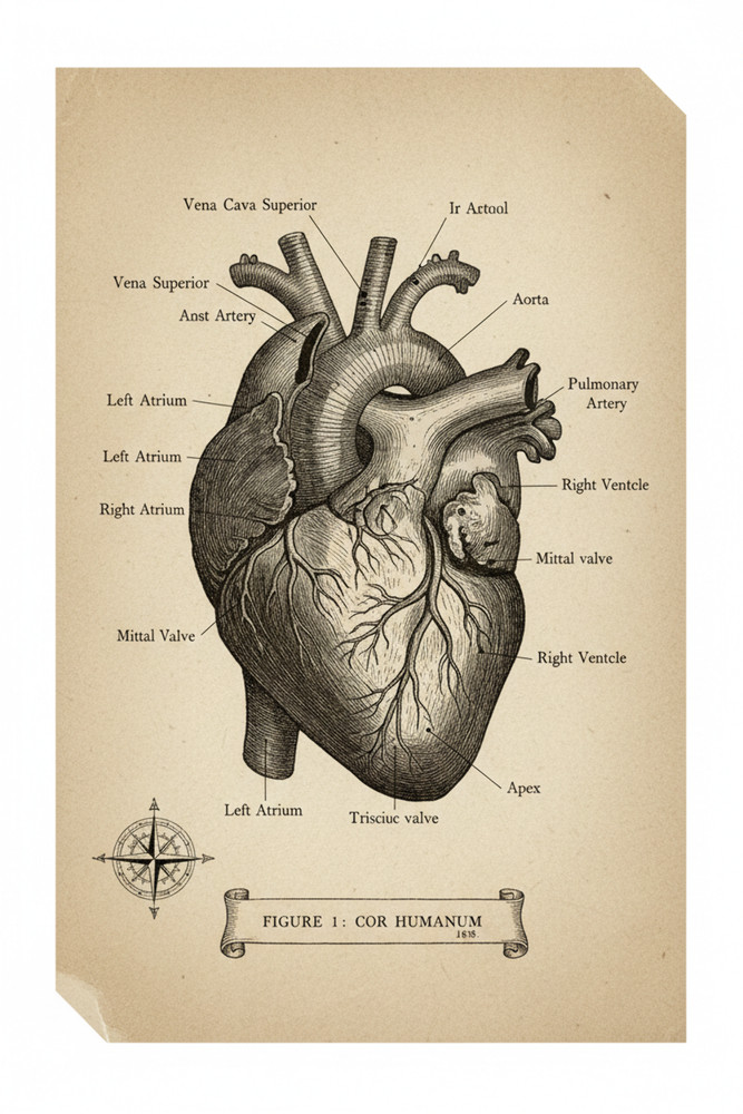 Anatomie Organe – Vintage Illustrationen Bundle