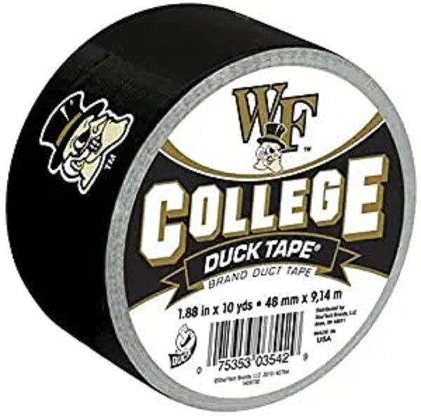 Wake Forest University, Duck Tape, NCAA duct tape crafts fans tailgate RARE