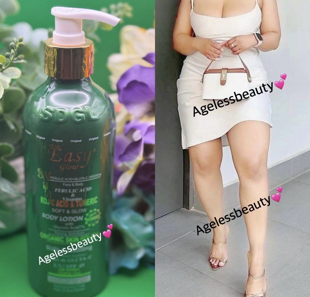 Easy Glow Kojic Acid & Tumeric Soft & Glow Body Lotion 500ml 💯 Original