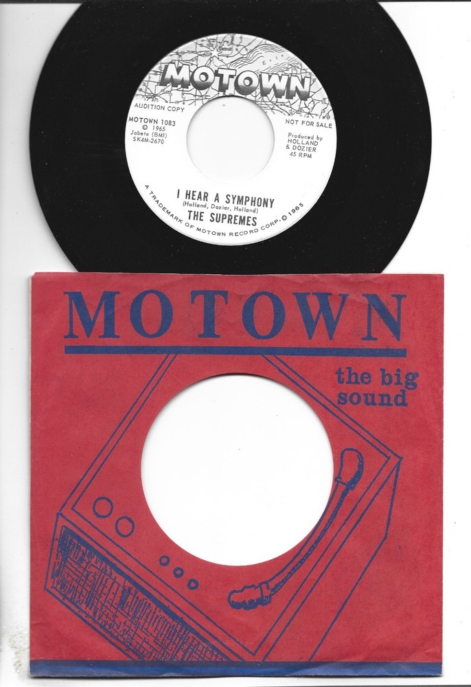 Northern Soul  45  - Supremes - I  Hear  A  Symphony - Hear -1965 Promo Motown