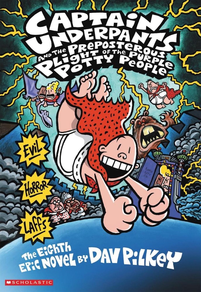 Captain Underpants and the Preposterous Plight of the Purple Potty People by Dav