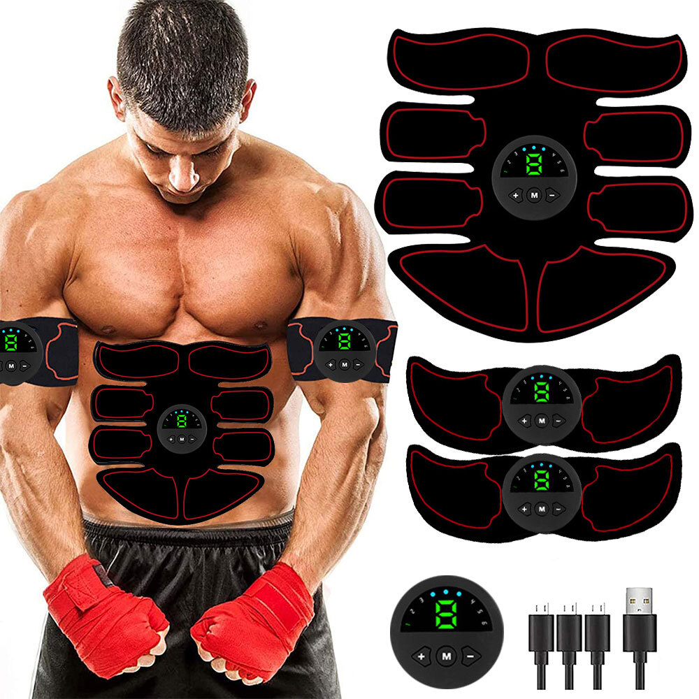 Unisex ABS Arms Leg Electric EMS Muscle Strengthening & Fat Burning Stimulater-image