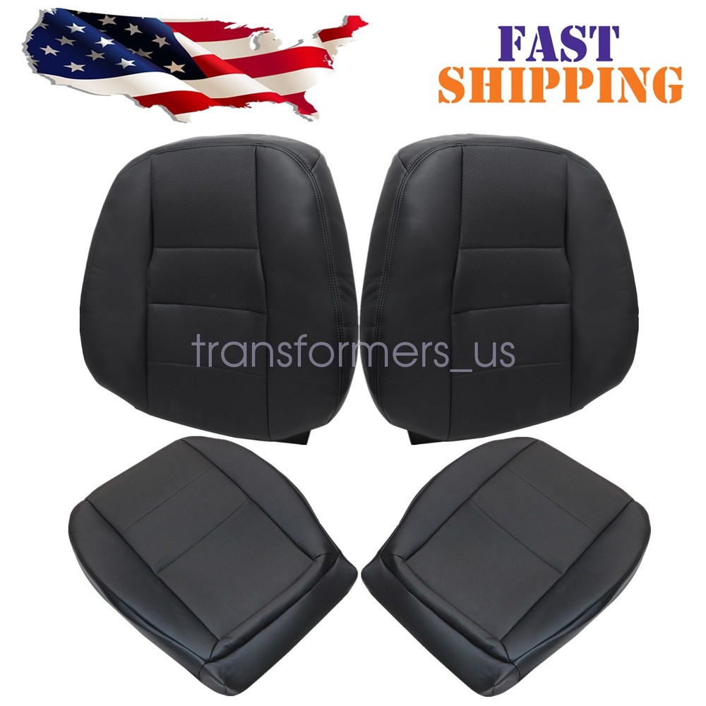 New-For 2012-2014 Mercedes Benz C250 C350 Both Side Bottom &Top Seat Cover Black