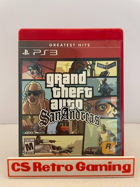 Grand Theft Auto GTA San Andreas (PlayStation 3, PS3) Complete w/ Man Tested GC