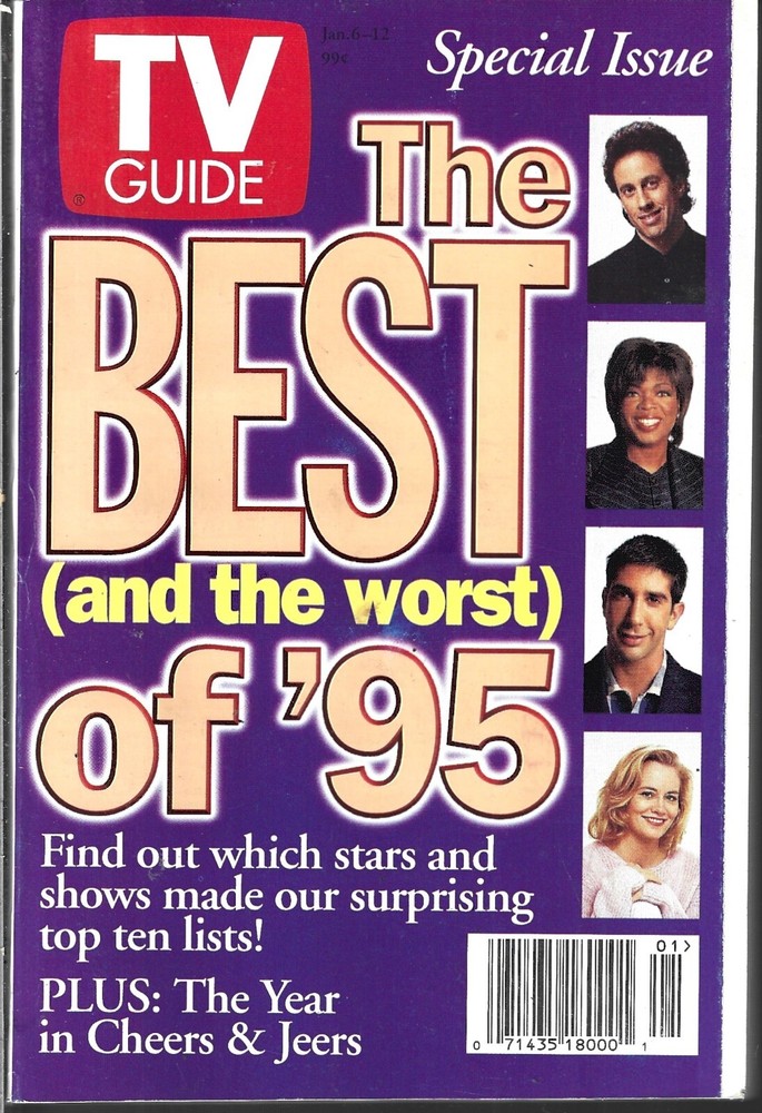 Tv Guide Magazine January 6-12 1996 (Vf) Jerry Seinfeld, Friends, Moonlighting