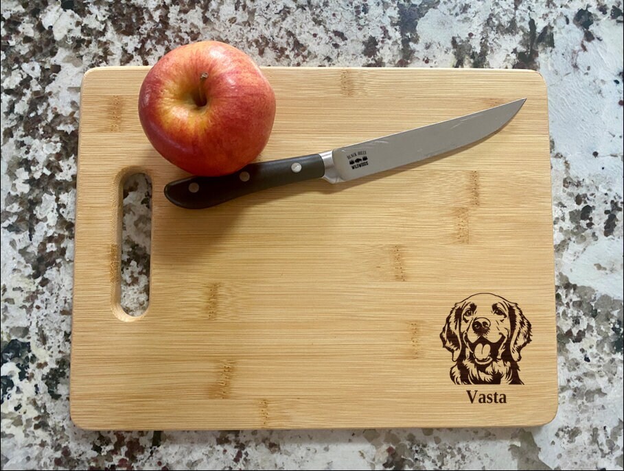 Golden Retriever Cutting Board | Dog Breed Charcuterie Board | Custom Serving
