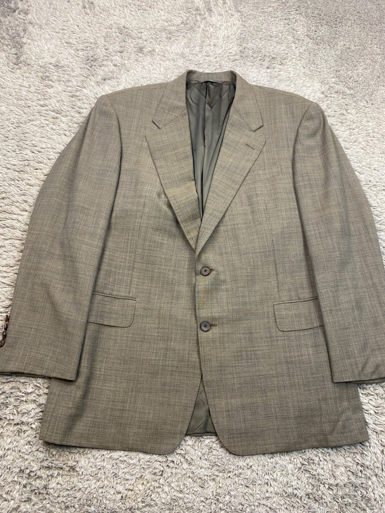 Hickey Freeman Blazer Men 44R Brown Wool Formal Sports Coat Career Suit Jacket
