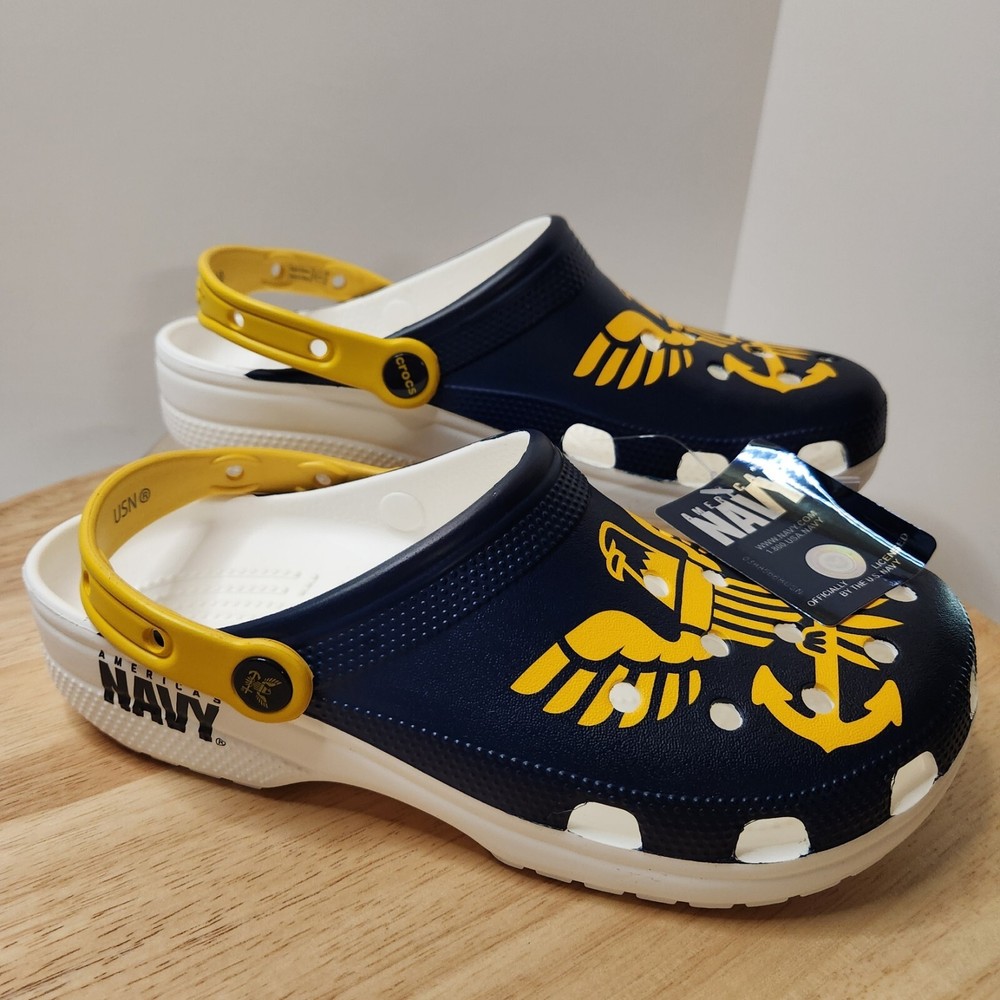 Crocs Americas Navy slip on clog M9 W11