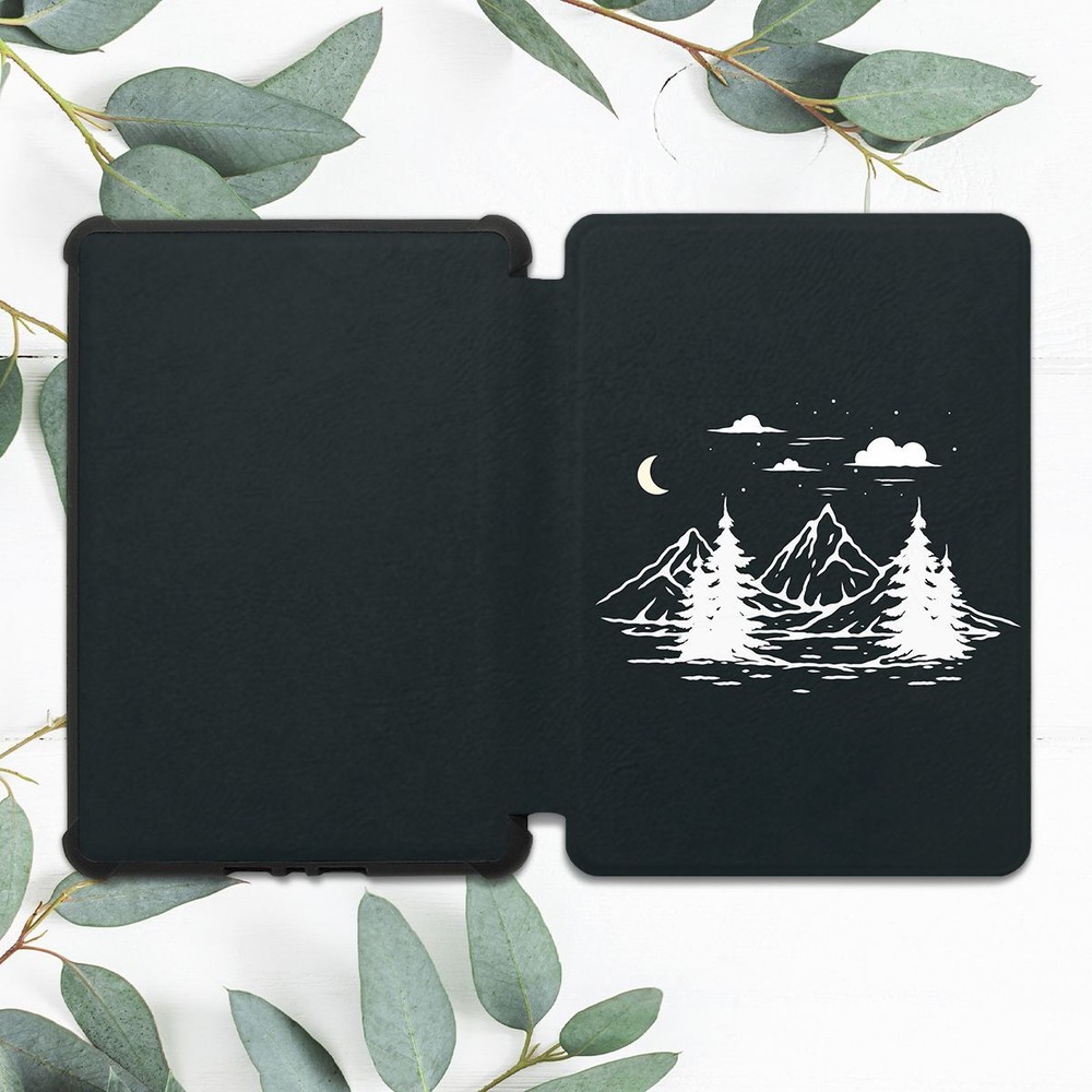 Minimalist Mountain Night Sky Case for Kindle 10th Gen & Paperwhite