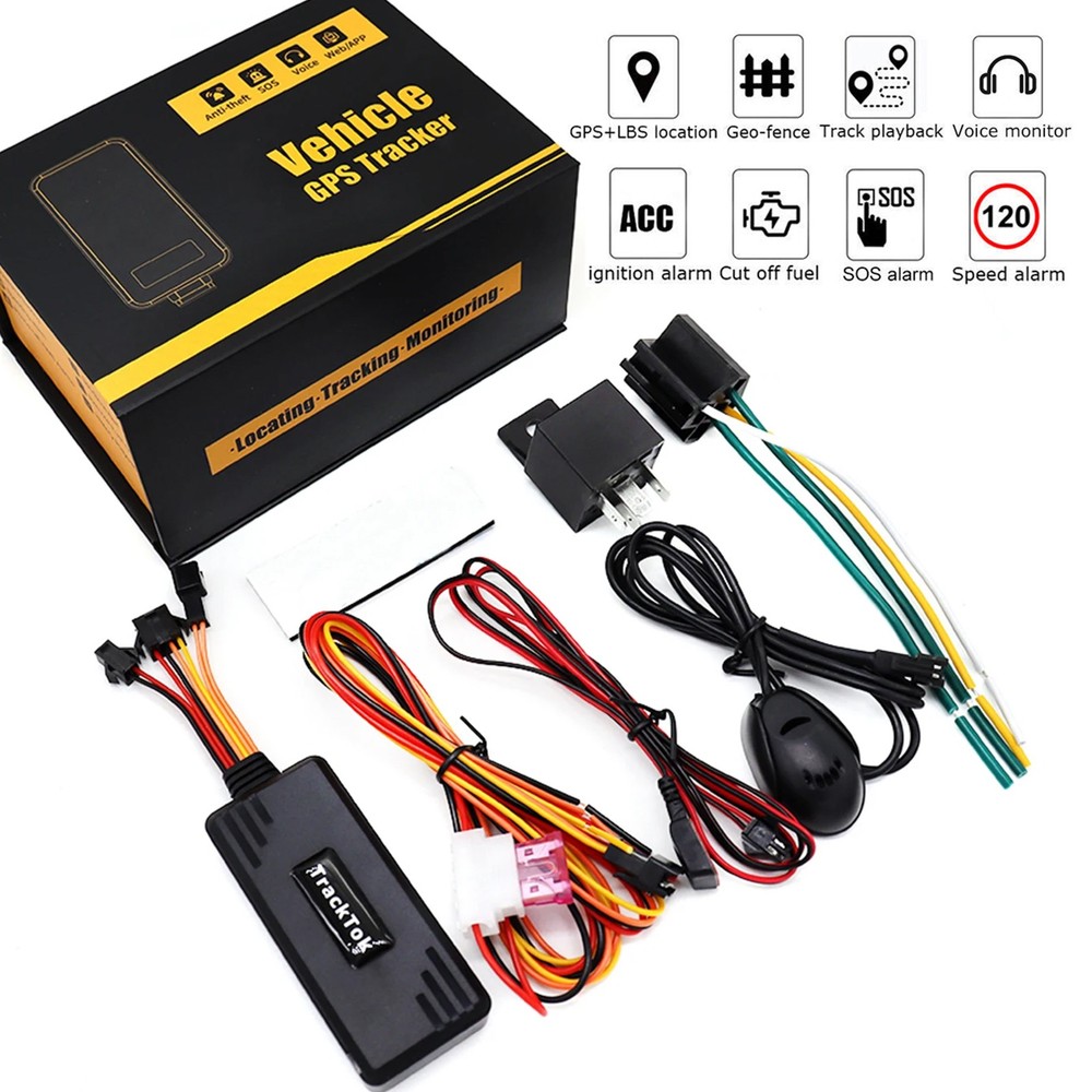 Real-Time GPS Tracker for Car Motorcycle Anti-Theft US Stock Fast Shipping