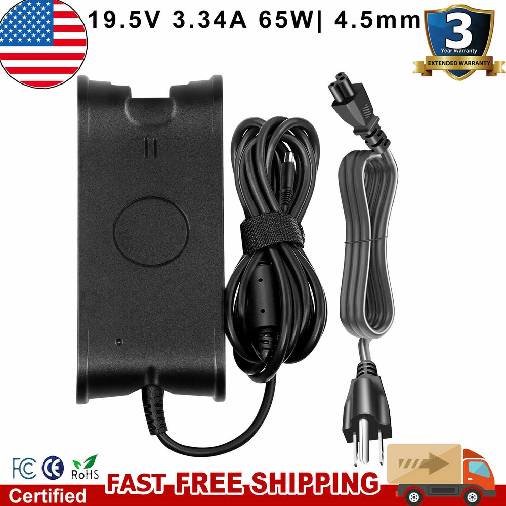 AC Adapter Charger for Dell OptiPlex 3020 3050 7040 7050 9020 Micro PC-65W