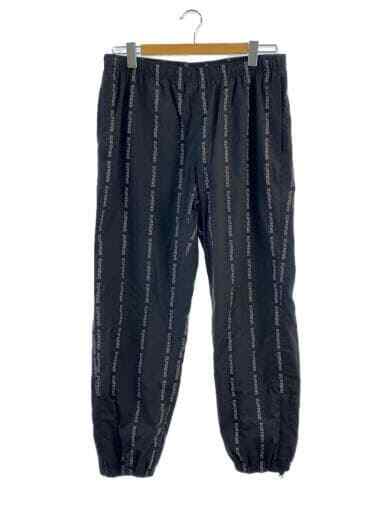 SUPREME 18AW Reflective Text Track Pant M        BLK