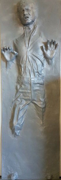 Lifesize Han Solo Carbonite Cast Cut Replica – Accurate Movie Detail-image