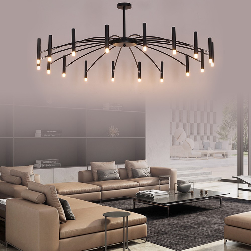Modern Art Decor Chain Pendant Lamp Led Light Luxury Chandelier Fixture