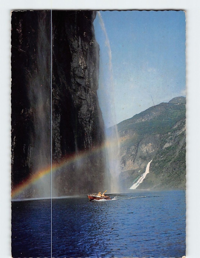 Postcard Brudesløret Geiranger Norway