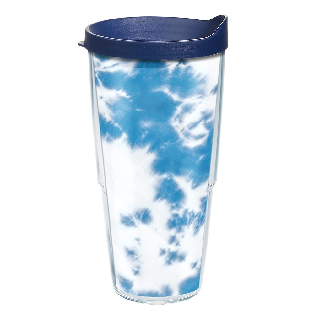 Acid Wash Tie Dye Made in USA Double Walled Insulated Tumbler Travel Cup Keep...-image