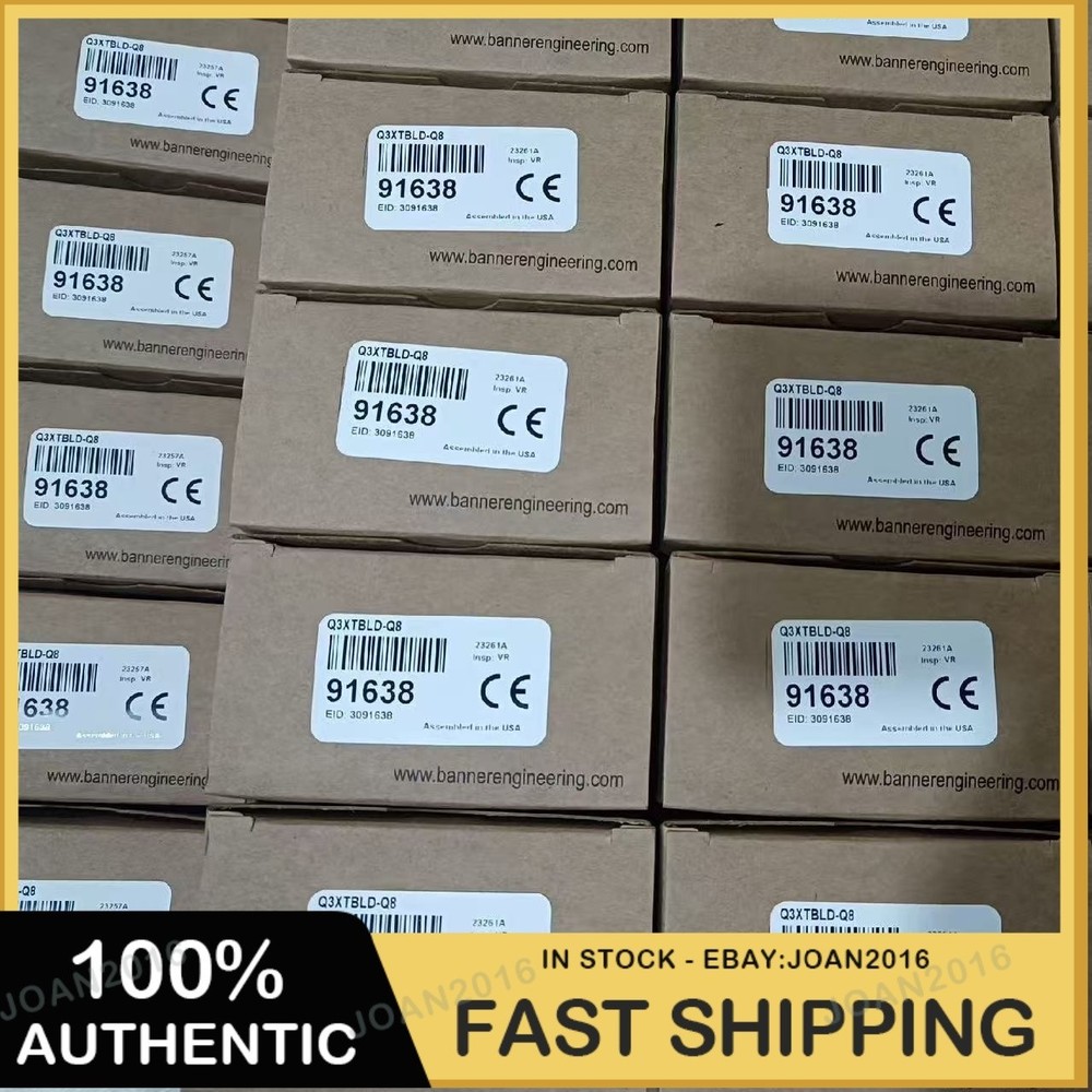 New Original BANNER Q3XTBLD-Q8 91638 Laser Contrast Sensor@Z