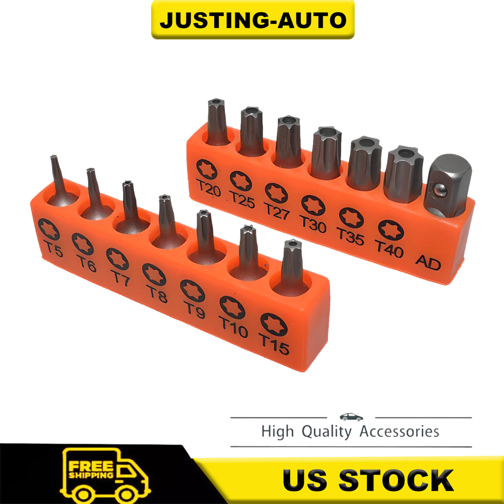 14 Torx Bit Set Torq Hex Star Spanner Tri Wing Screwdriver Tamper Proof Security