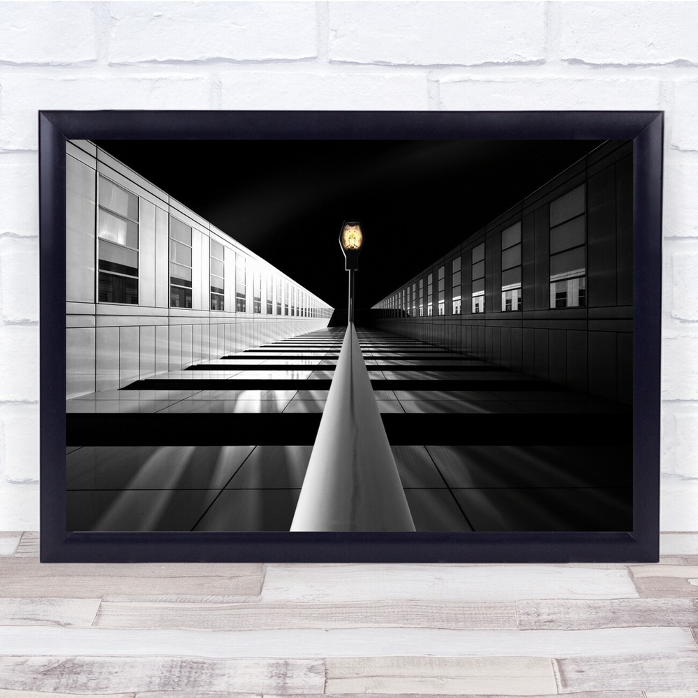 Shinagawa Tokyo Japan Perspective Street Light Pole Wall Art Print