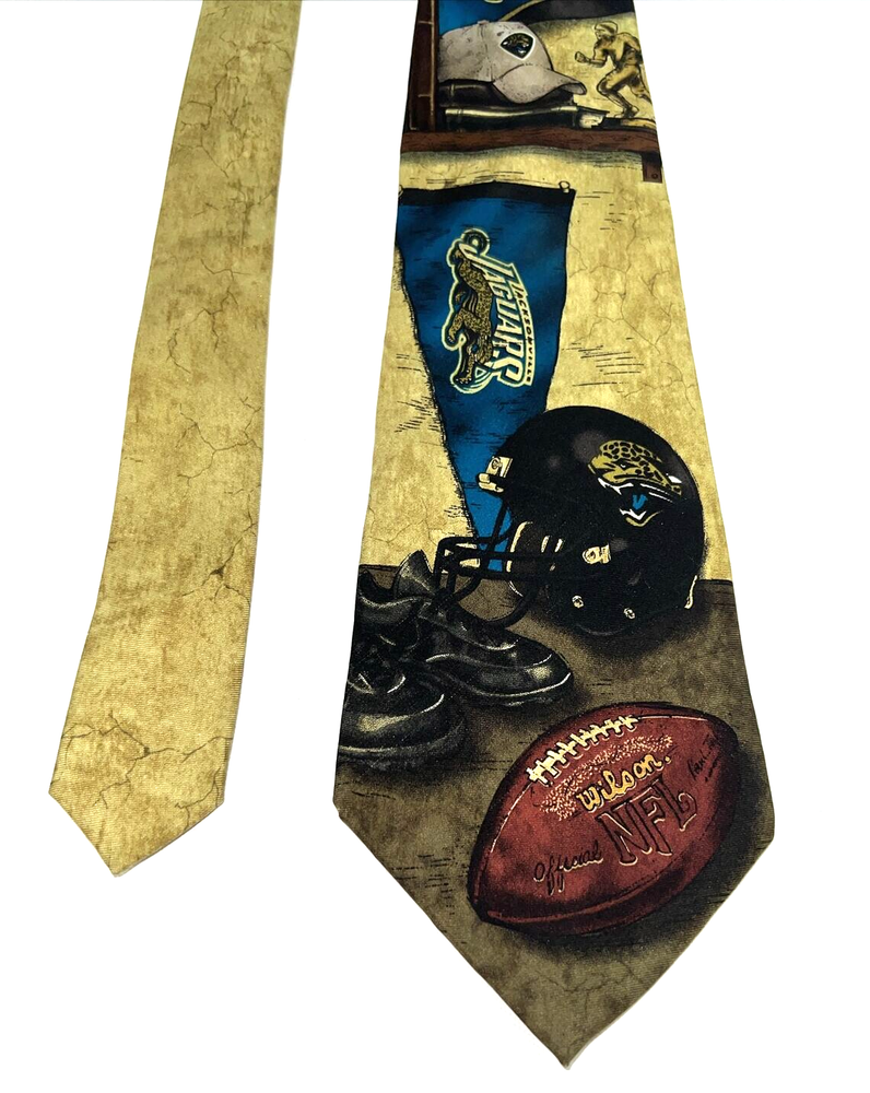 Jacksonville Jaguars NFL Eagles Wings 57” Men’s Tie 100% Silk Football Theme