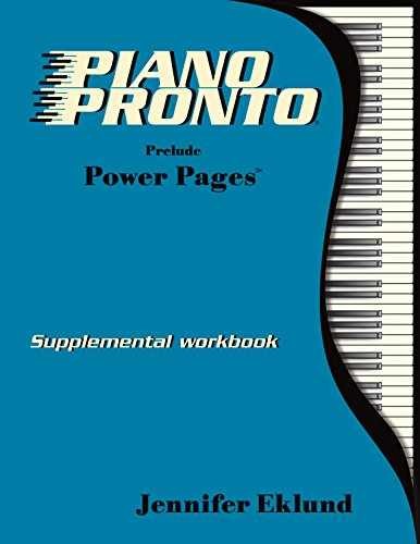 Piano Pronto - Power Pages - Prelude - Paperback, by Jennifer Eklund - Very Good