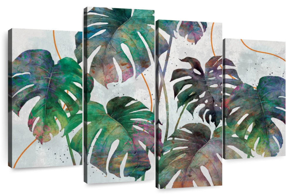 Monstera Leaves Wall Art