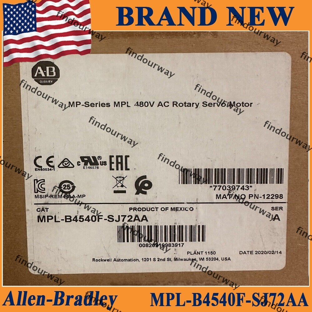 1PC NEW MPL-B4540F-SJ72AA NEW PLC Servo Motor MPL-B4540F-SJ72AA FREE Ship