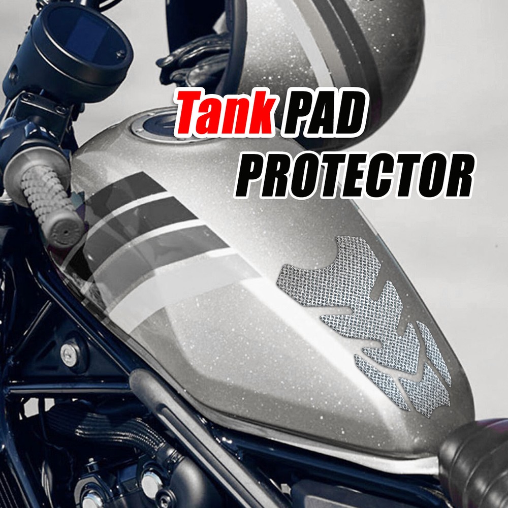 Motorcycle Gas Tank Protector Dot Black Shield Tank Pad
