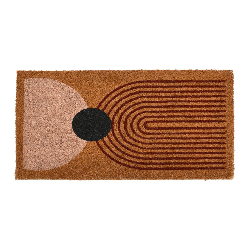 Stylish Abstract Design Coir Doormat for Modern Entrances-image