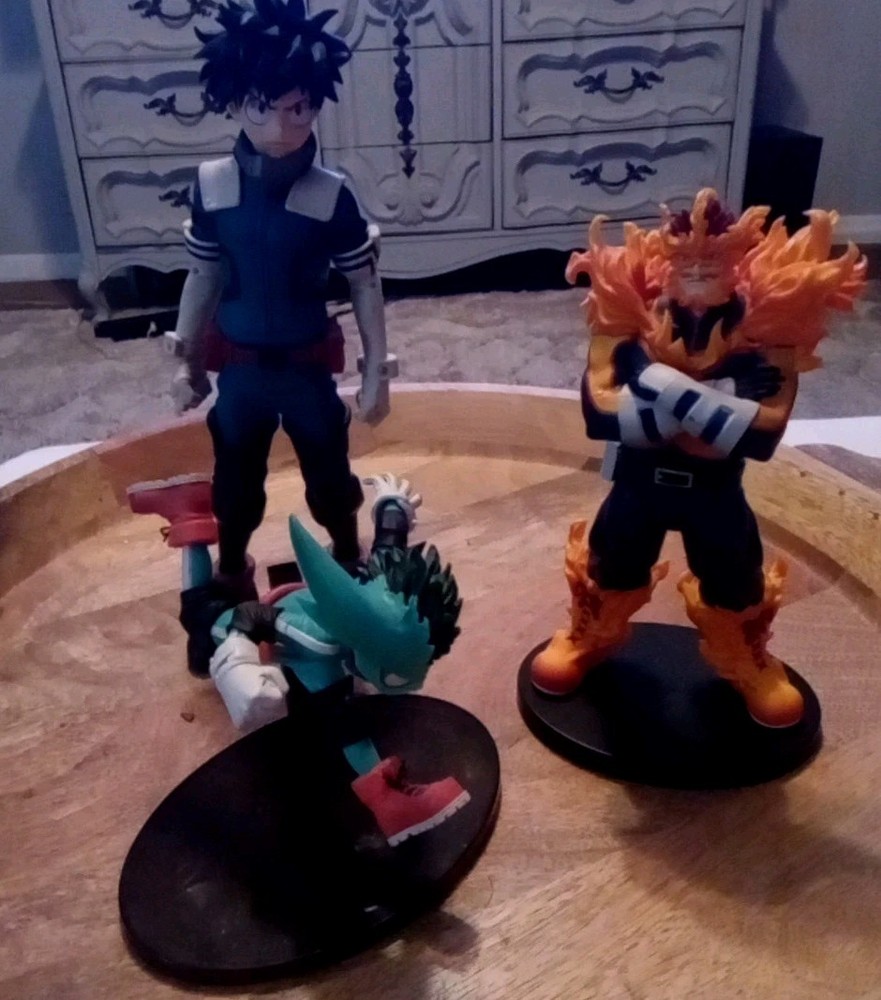 Lot Of 3 Banpresto My Hero Academia Figures Grandista Deku Figure 10.5