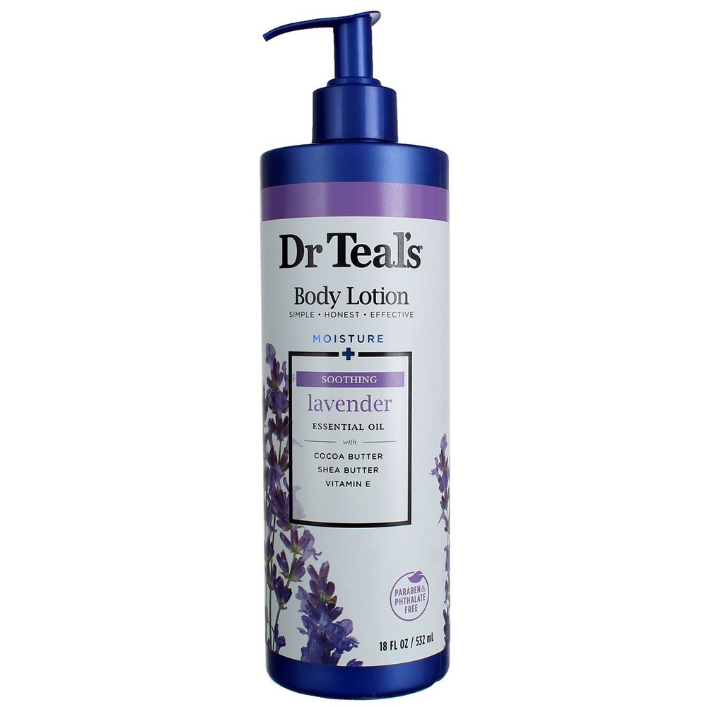 Dr Teals 3-Pack Lavender Body Lotion 18oz Moisturizing & Nourishing