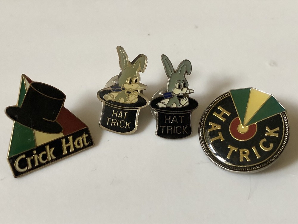 Vintage Dart Lapel Pin Set Hat Trick Enamel Pin