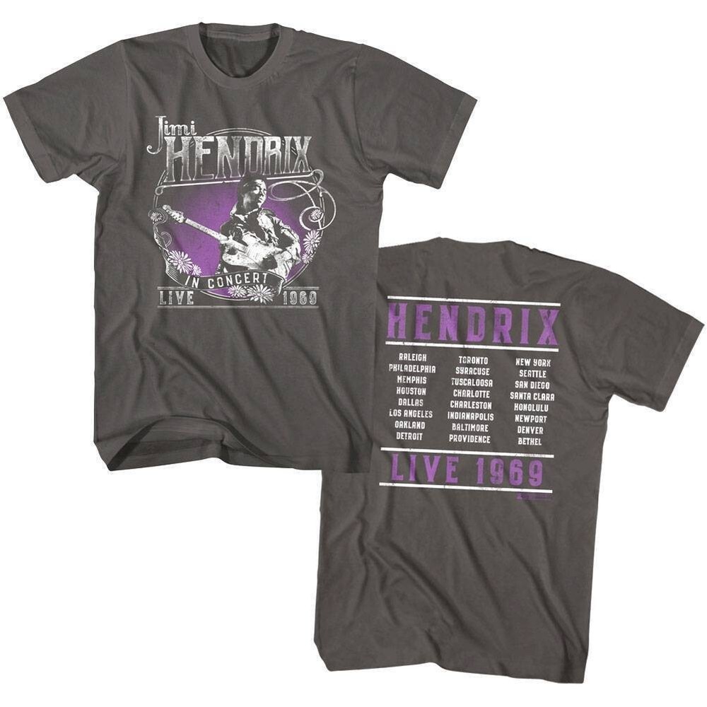 Jimi Hendrix Live Concert Tour 1969 Men's T Shirt