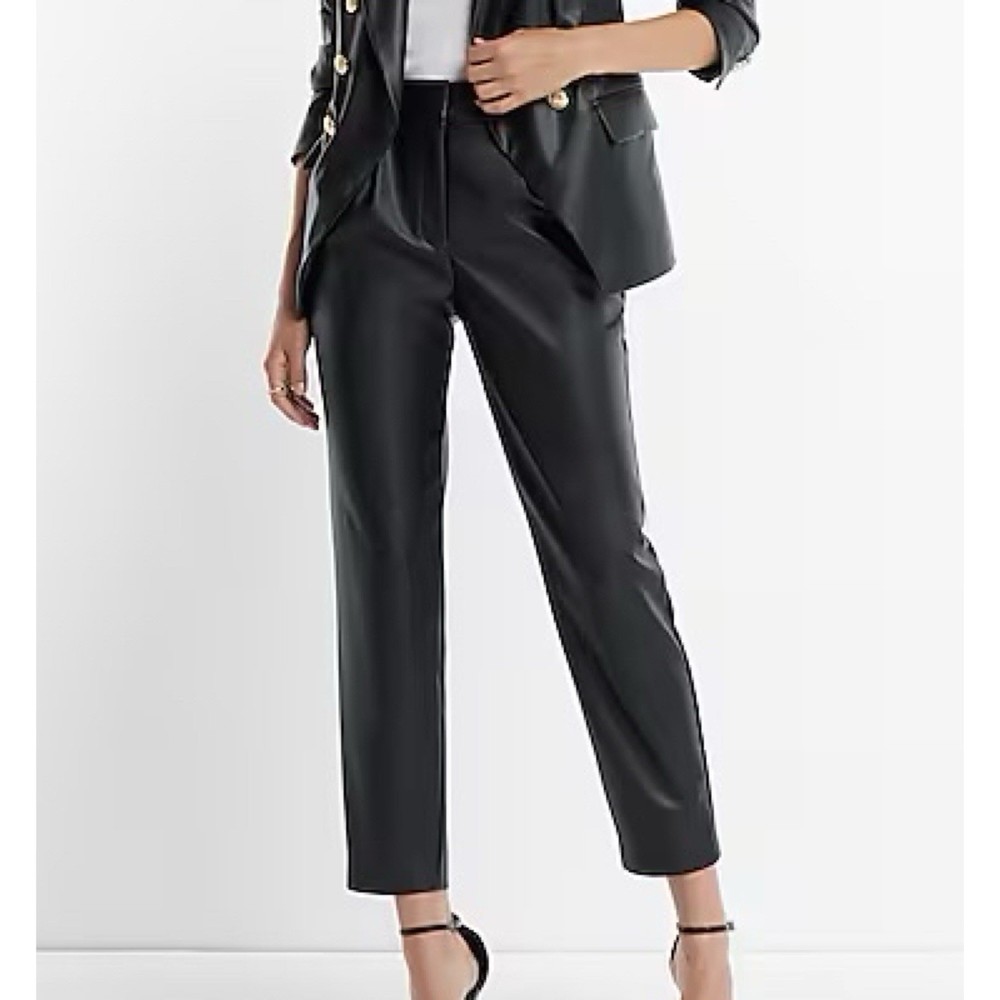 Express High Waist Faux Leather Pants