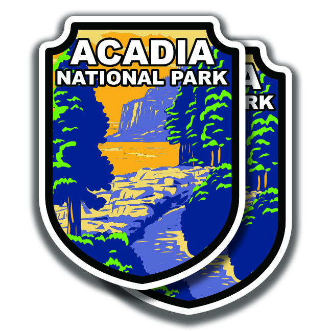 ACADIA National Park Otter Cliff Window Decal Stickers Desert Bogo Offer-image