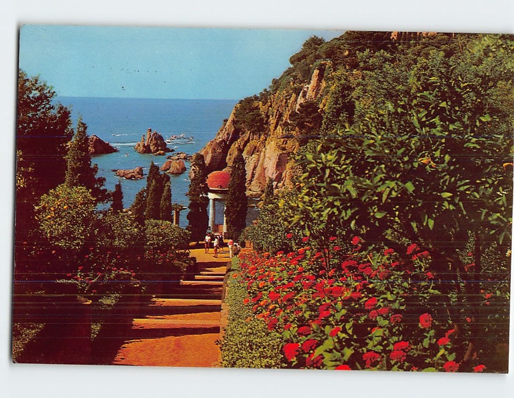 Postcard Jardin Botanica Blanes Spain