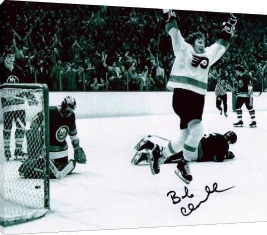 Metal Wall Art: Philadelphia Fliers - Bobby Clarke The Goal Autograph Print
