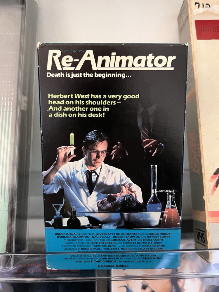 Re-Animator 1986 Betamax Vestron Horror Film Not VHS