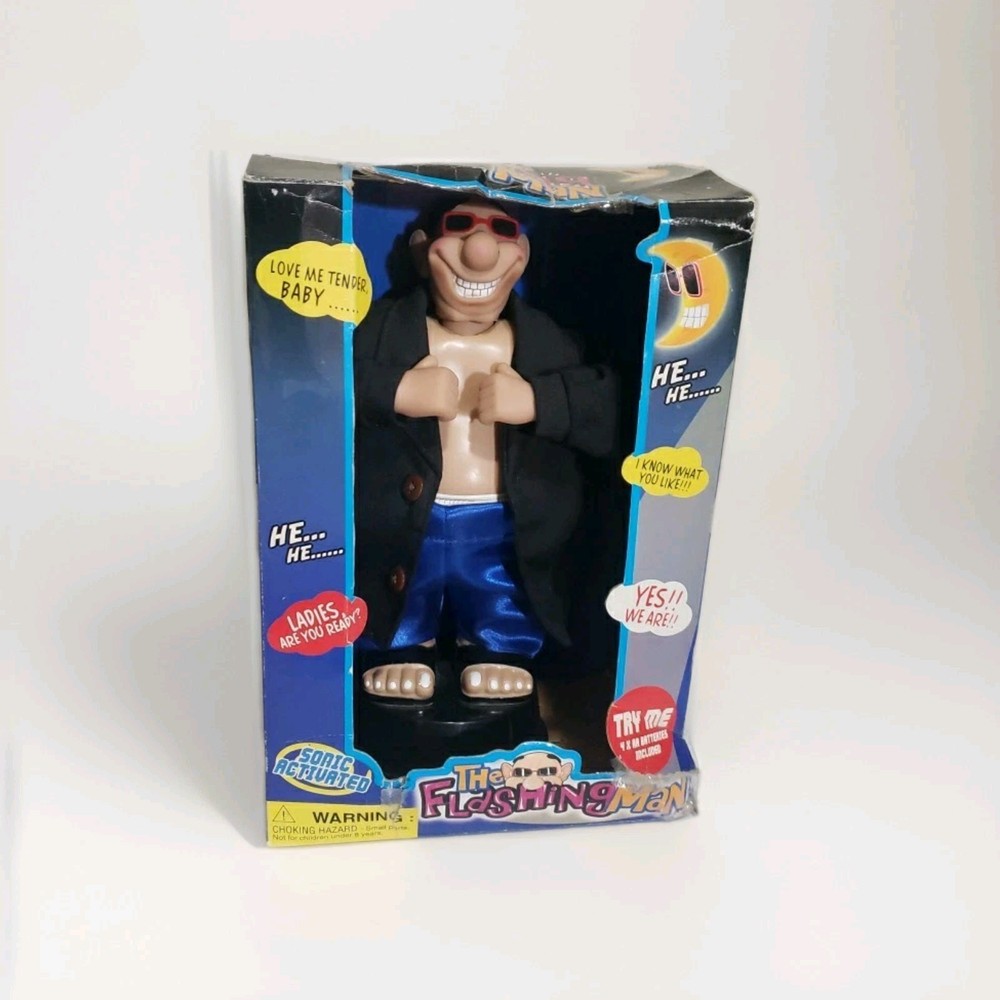 The Flashing Man New In Box Vintage Rare Novelty Animatronic Spencers Untested