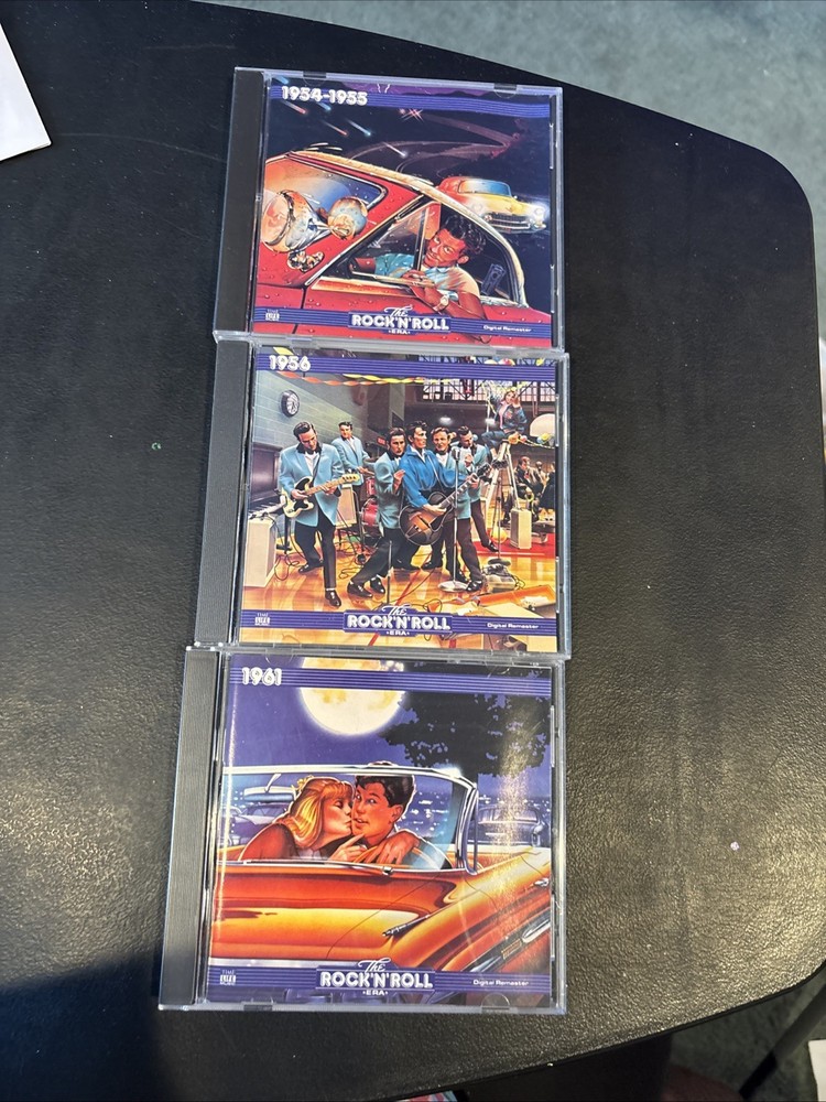 1987 Time-Life Music The Rock 'N Roll Era Lot Of 3 CDS 54-55/ 65/ 61. Mint Cond