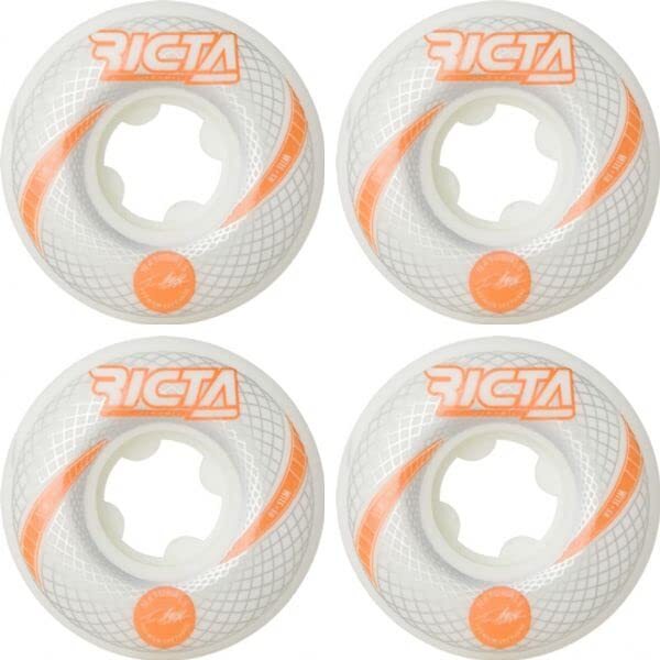 Ricta Wheels Tom Asta Vortex Naturals Slim White 52mm 101a Skate Set of 4