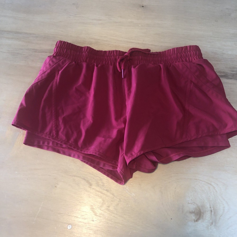 ZYIA Womens Red Active VELOCITY SHORTS Sports Athletic Size Medium