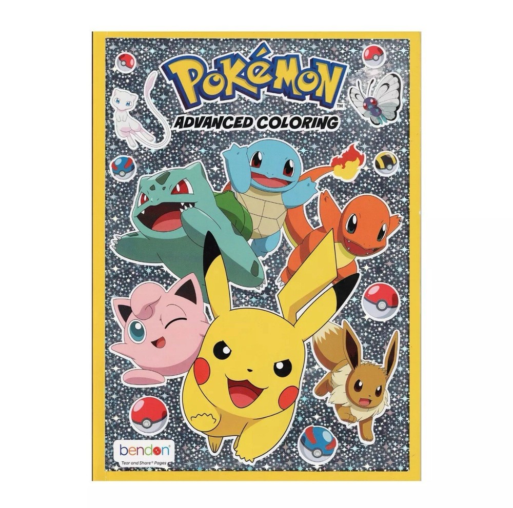 Pokémon 40-Page Advanced Coloring Book, Paperback, by Bendon