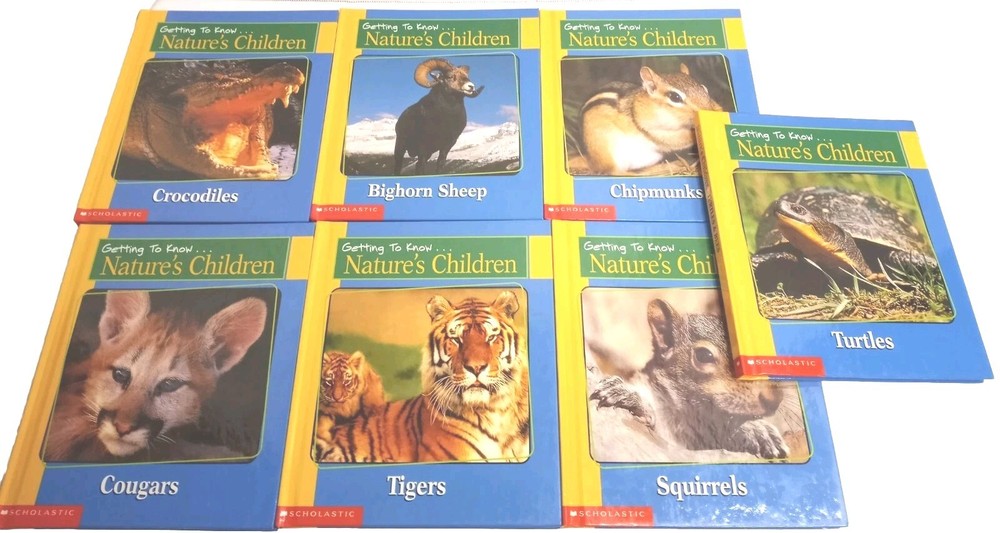 Scholastic Getting to know Nature's children Animal Books Lot of 7 Homeschooling
