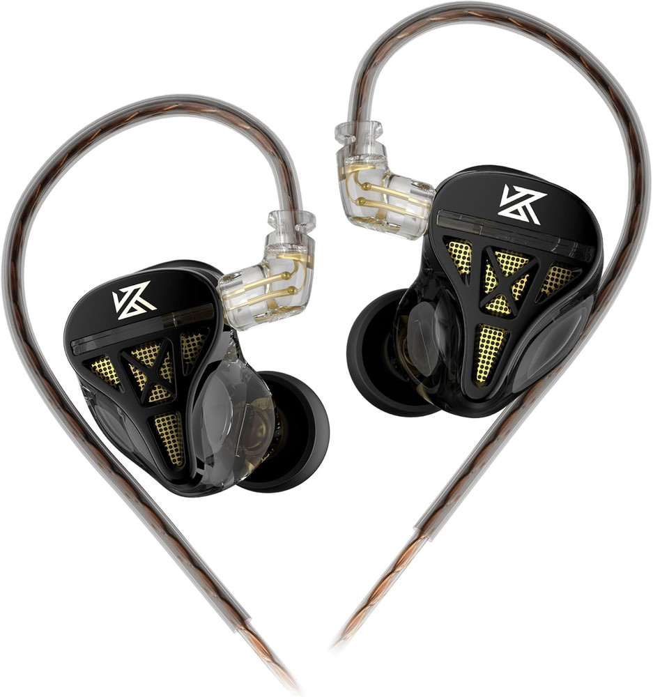 KZ DQS in Ear Monitor Headphones,Dynamic Driver Semi-Open Hifi Bass Earbuds Earp
