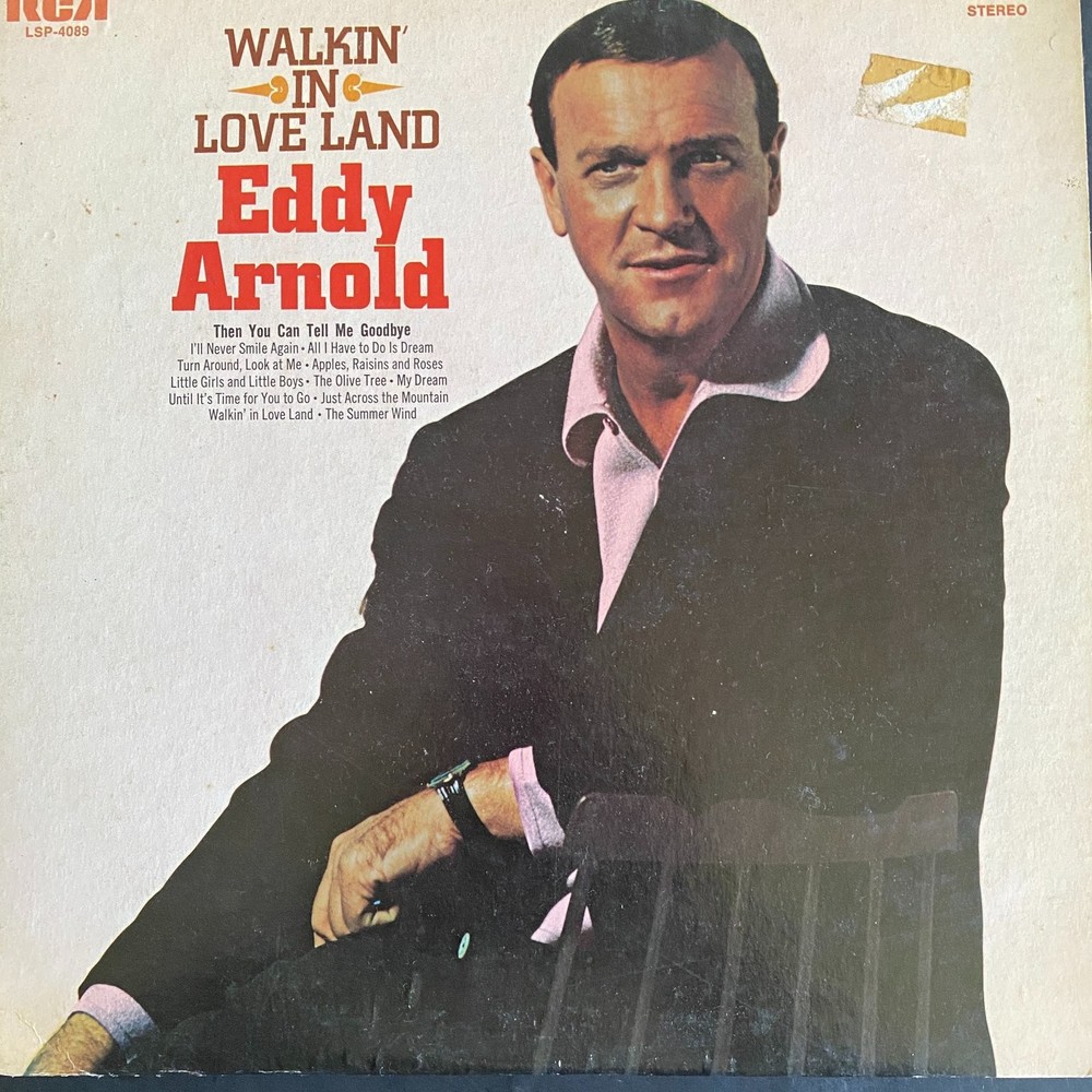Eddy Arnold – Walkin' In Love Land LP Record 1968 RCA Country Pop Stereo 33 RPM
