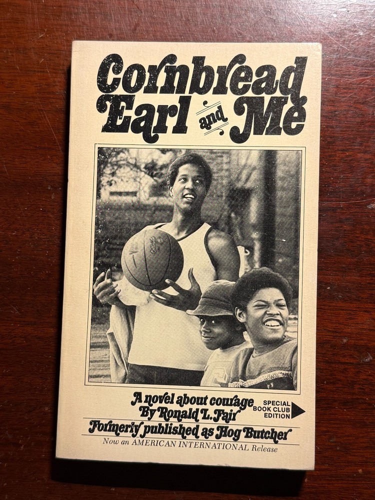 Cornbread Earl and Me Ronald L Fair 1975 1970s Vtg PB Book