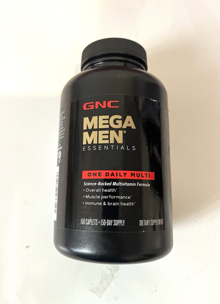 GNC Mega Men Essentials One Daily Multi (150 Caplets)